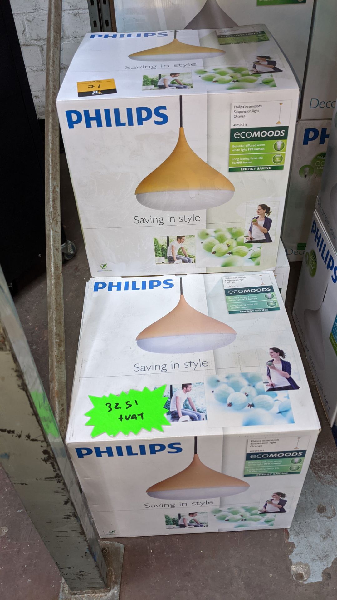 3 off Philips Ecomoods suspension lights - Image 2 of 3