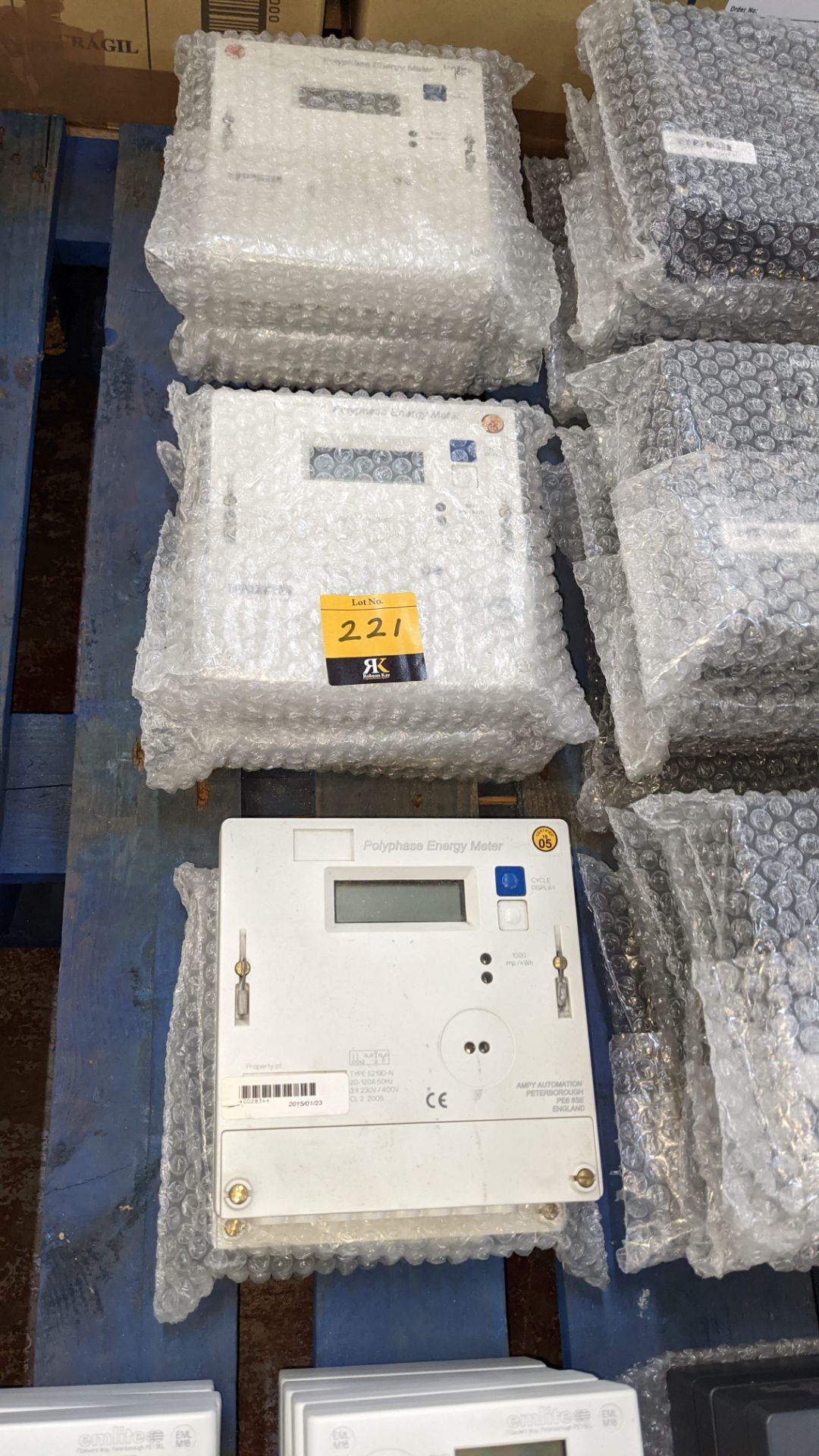 6 off Polyphase energy meters
