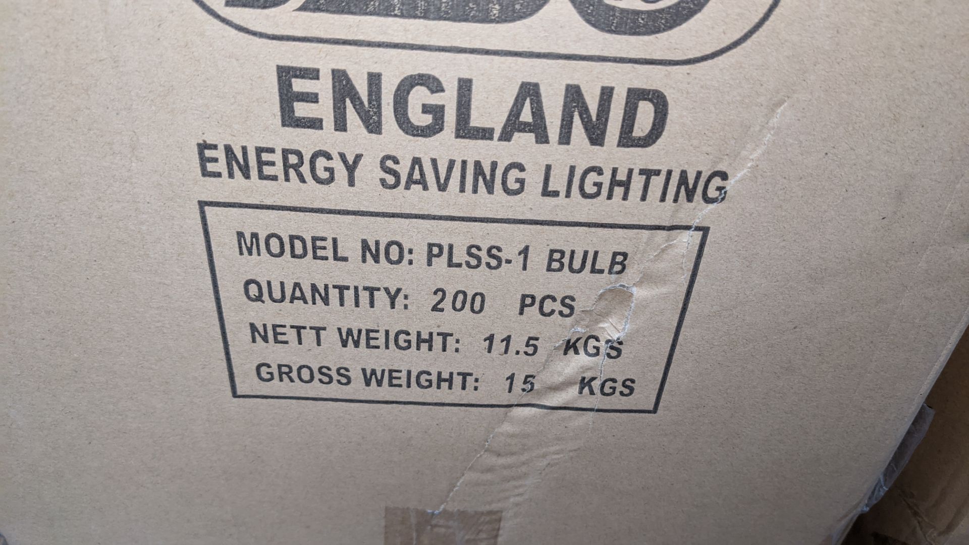 PLSS-1 energy saving bulbs - this lot consists of one carton containing 200 bulbs - Image 2 of 2