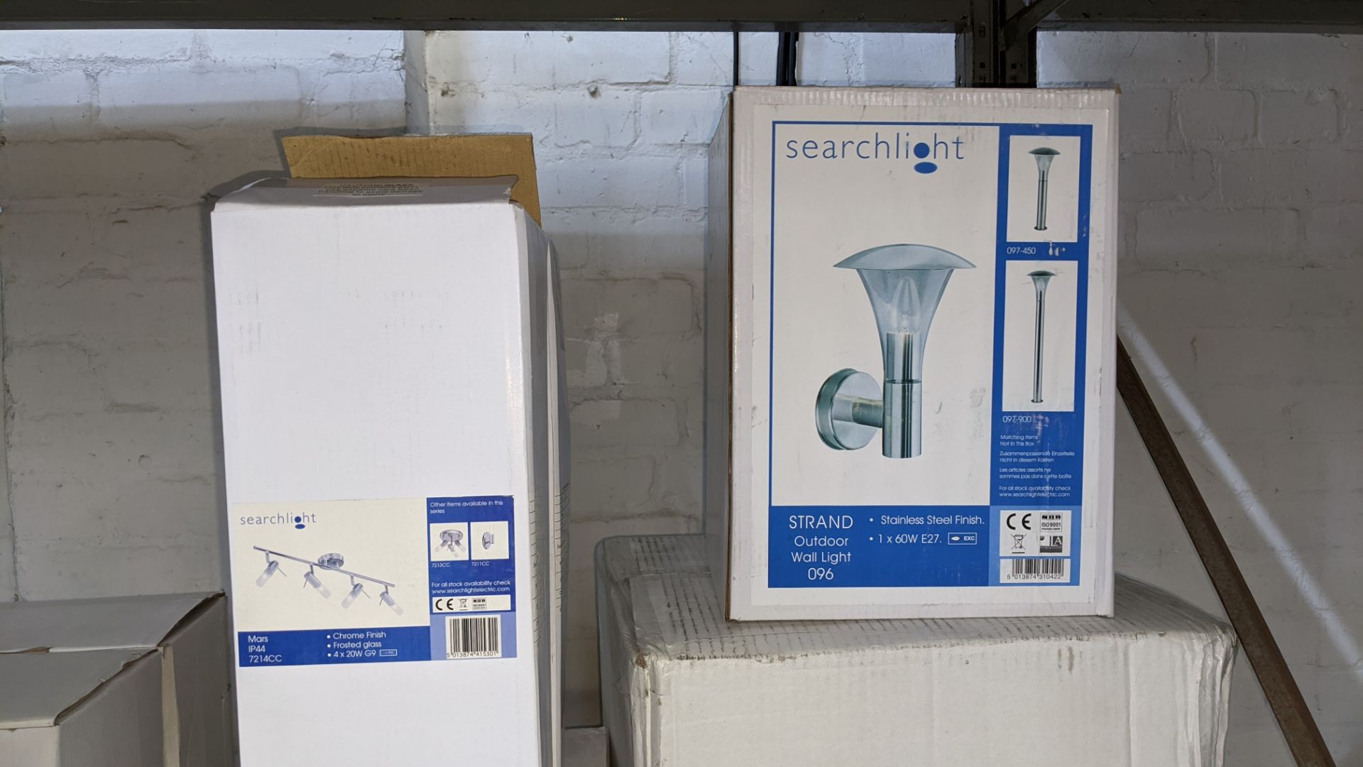 Large quantity of Searchlight assorted lighting comprising outdoor wall lights, indoor spotlights, & - Image 6 of 7