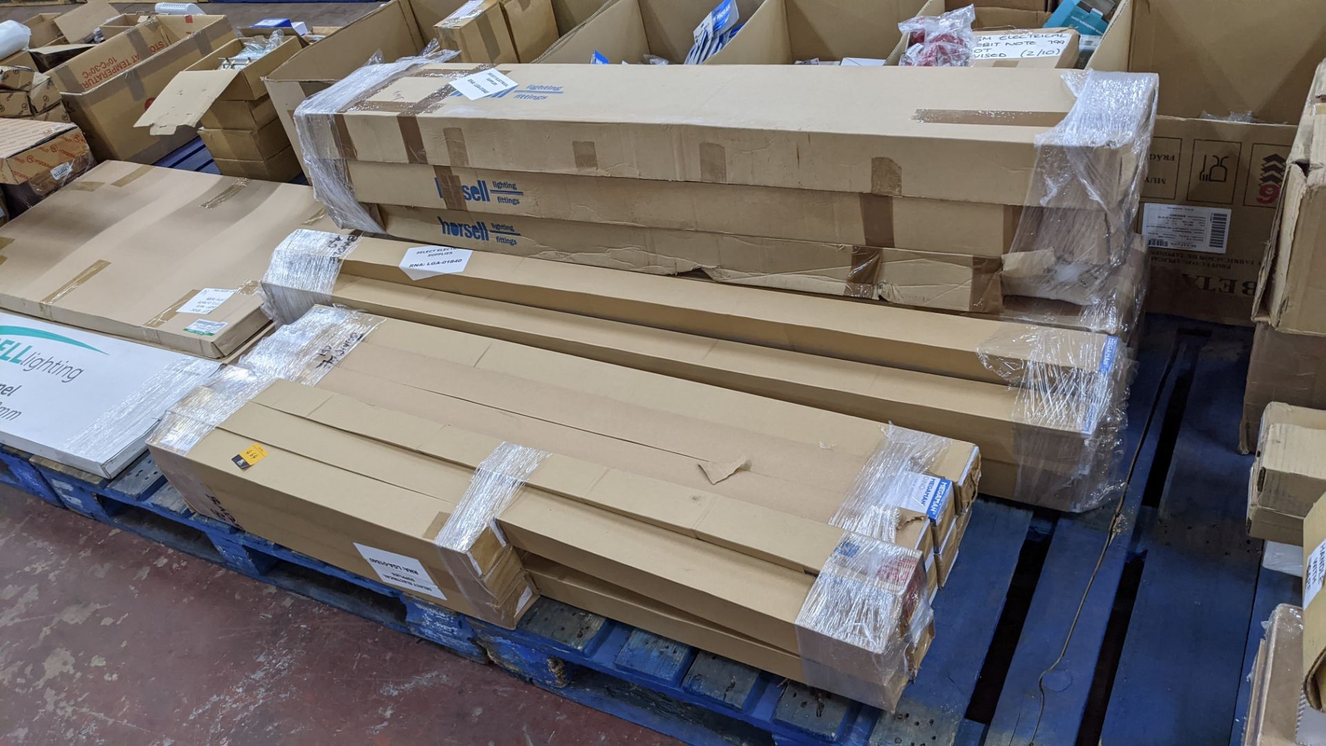 Pallet of assorted integrated waterproof LED battens