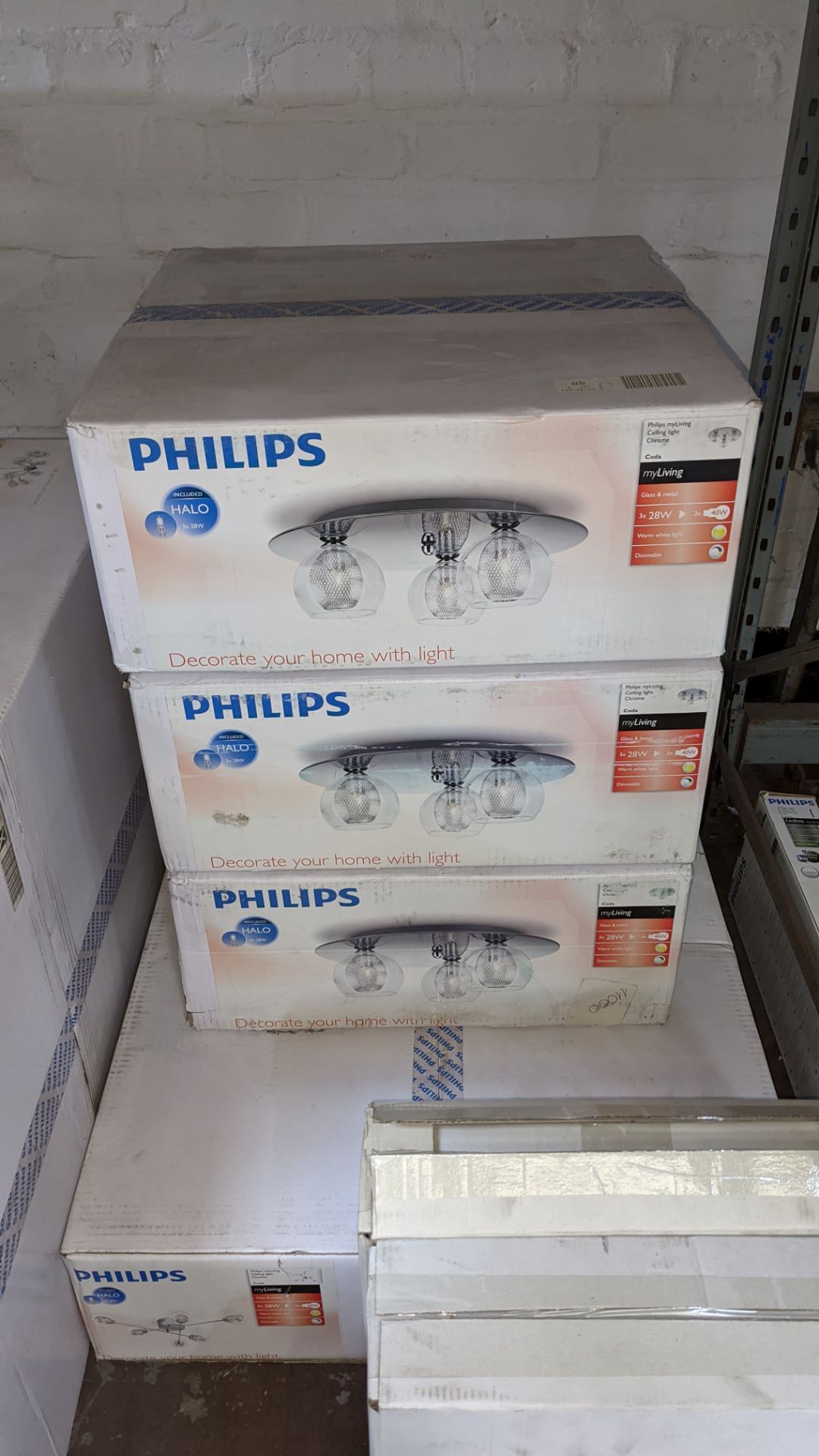 10 off assorted Philips light fittings comprising multi-bulb suspension lights, ceiling lights, spot - Image 4 of 9