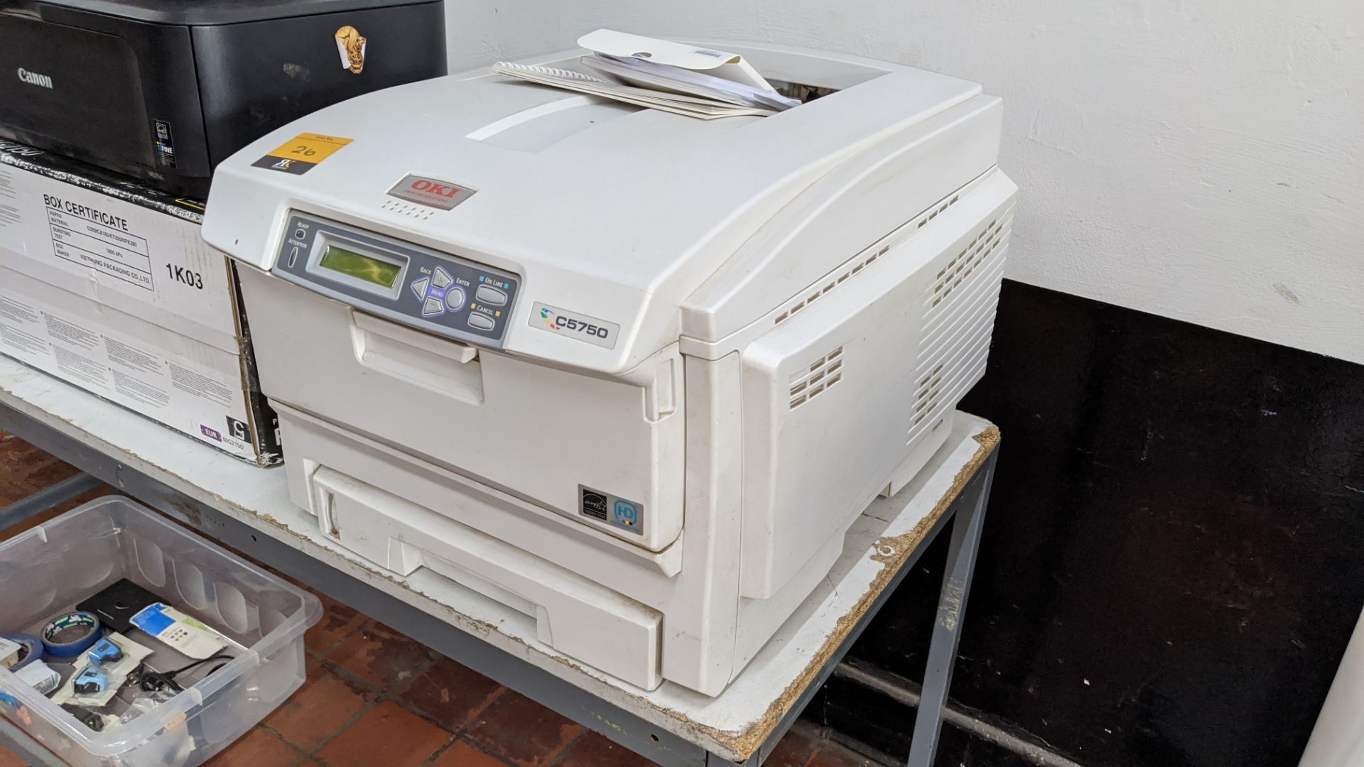 Oki C5750 printer including book pack, driver, user guide & utilities discs, etc. - Image 4 of 5