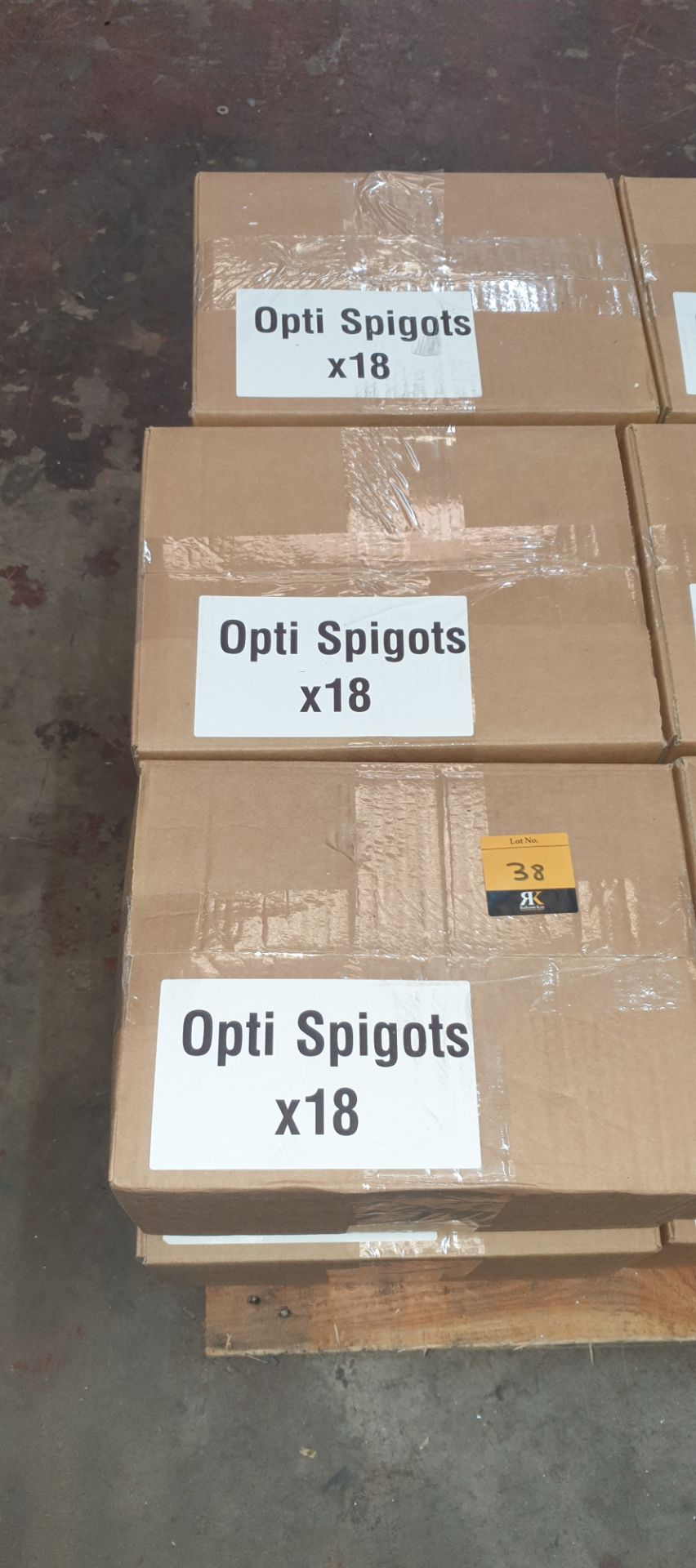 6 boxes of Optikinetics Trilite 200 Series 2" spigots.