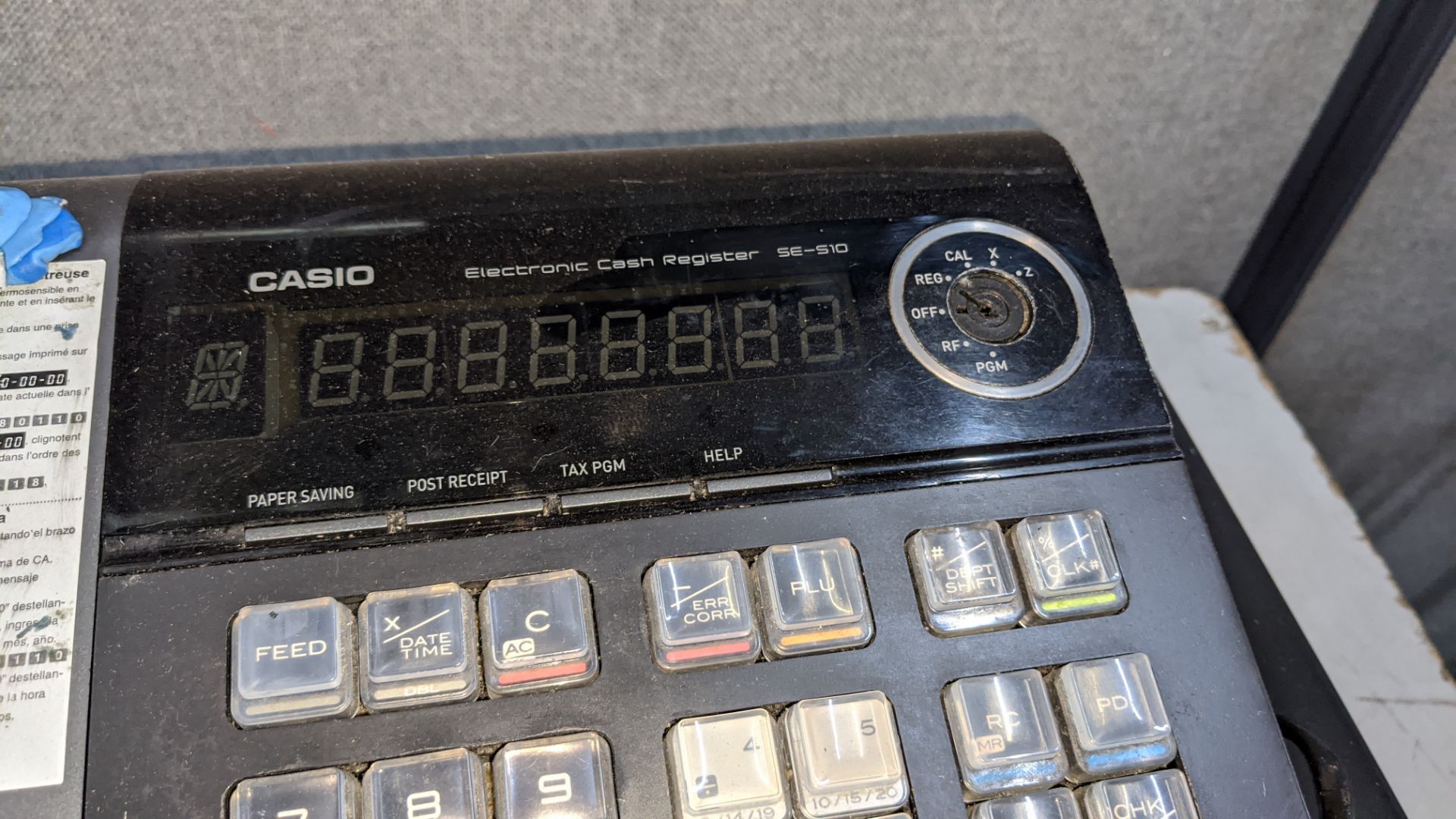 Casio electronic cash register model SE-510 - Image 4 of 5