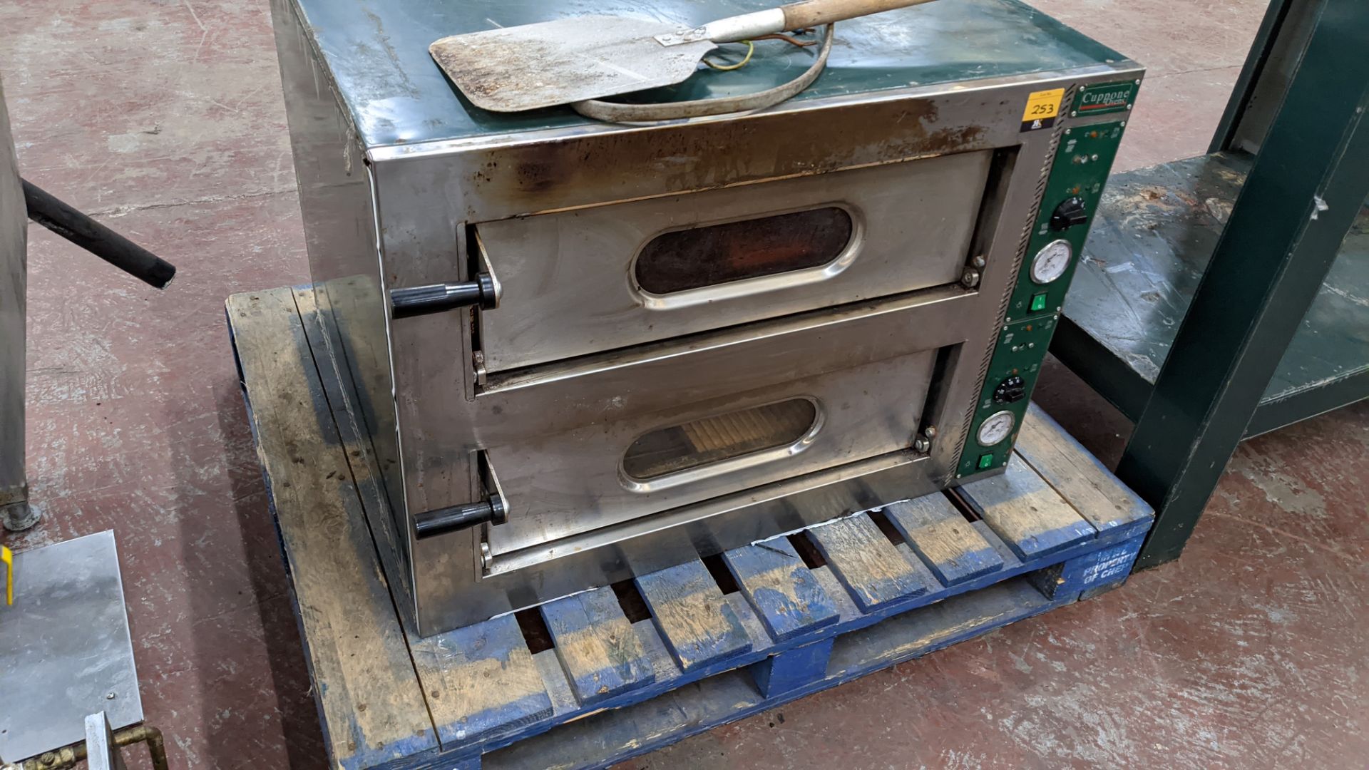 Cuppone Ovens twin chamber pizza oven with dedicated stand model BS430/2M-A5-CP including long handl - Image 3 of 13