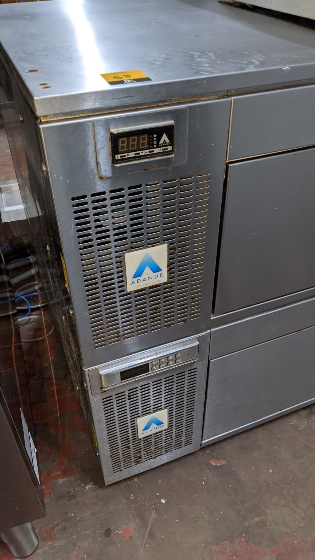 Refrigerated stainless steel prep cabinet with twin sliding drawers - suitable for stacking on top o - Image 3 of 5