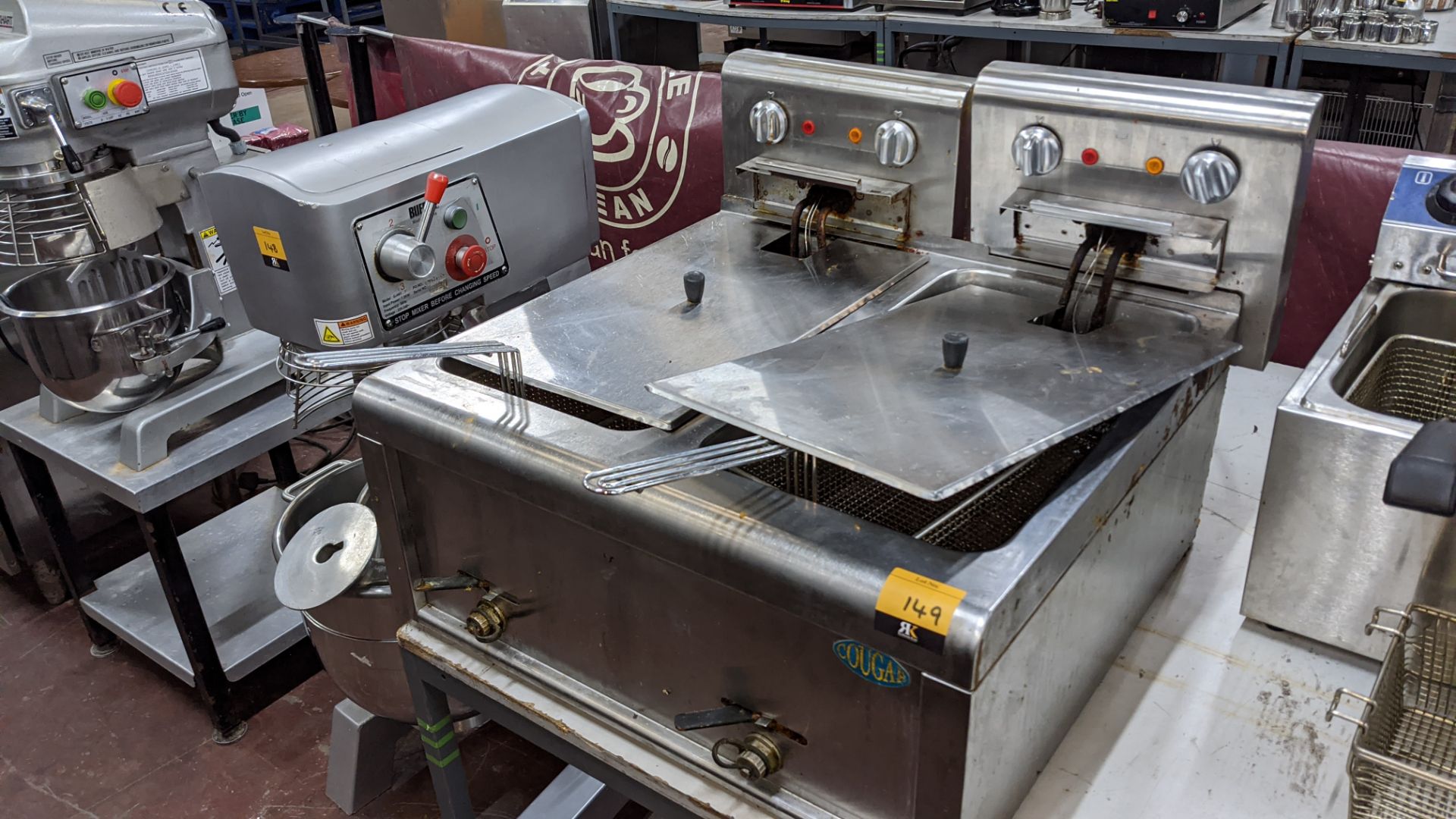 Cougar benchtop twin well deep fat fryer - Image 6 of 6