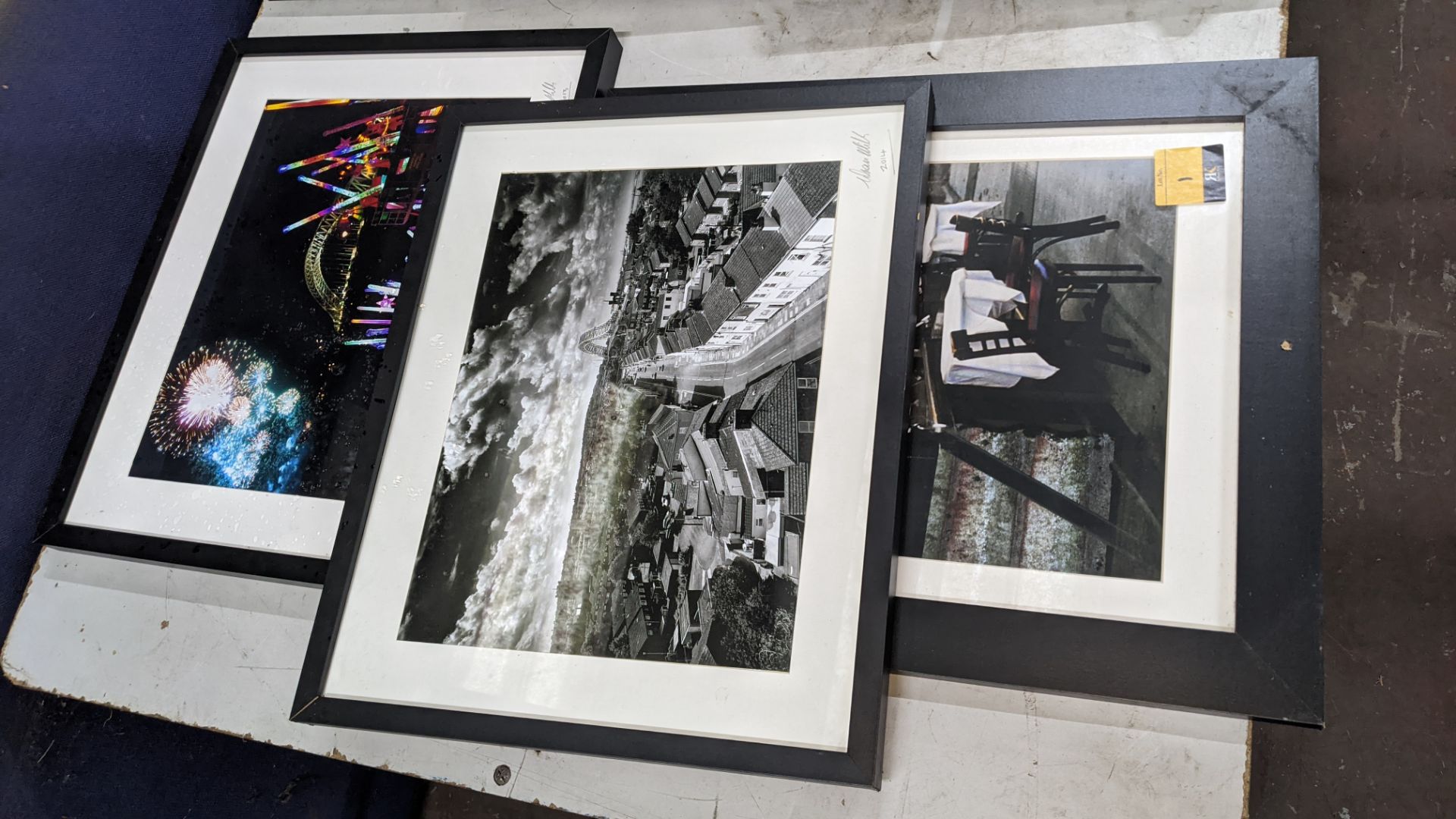 3 off assorted framed photographs, 2 of which are signed and dated - Image 2 of 5