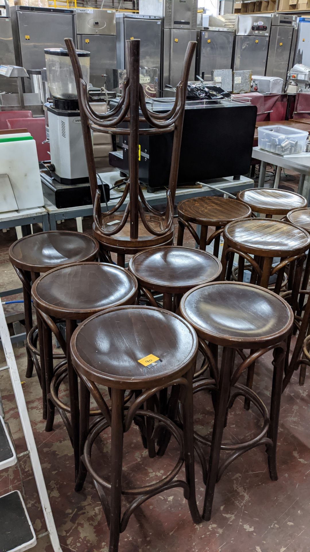 7 off matching wooden bar stools