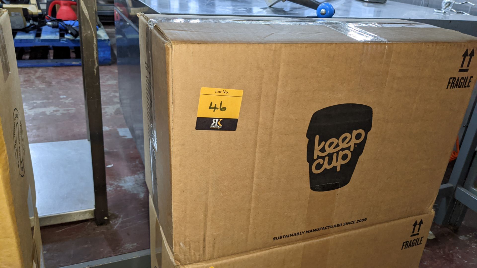 20 off Keepcup original reusable cup, size medium (12oz/340ml). Each unit is dark grey with a turqu - Image 2 of 6