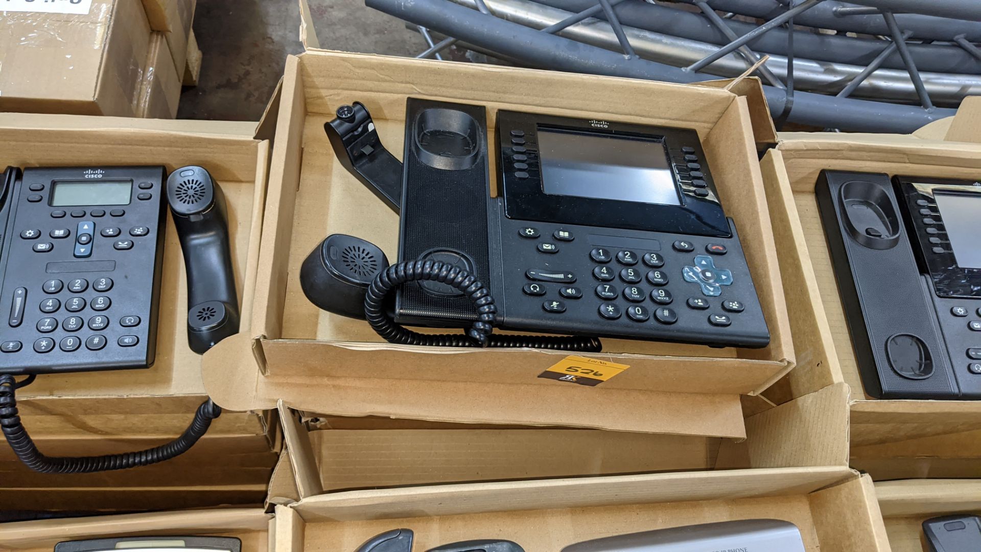 9 off Cisco telephone handsets model CP-9971