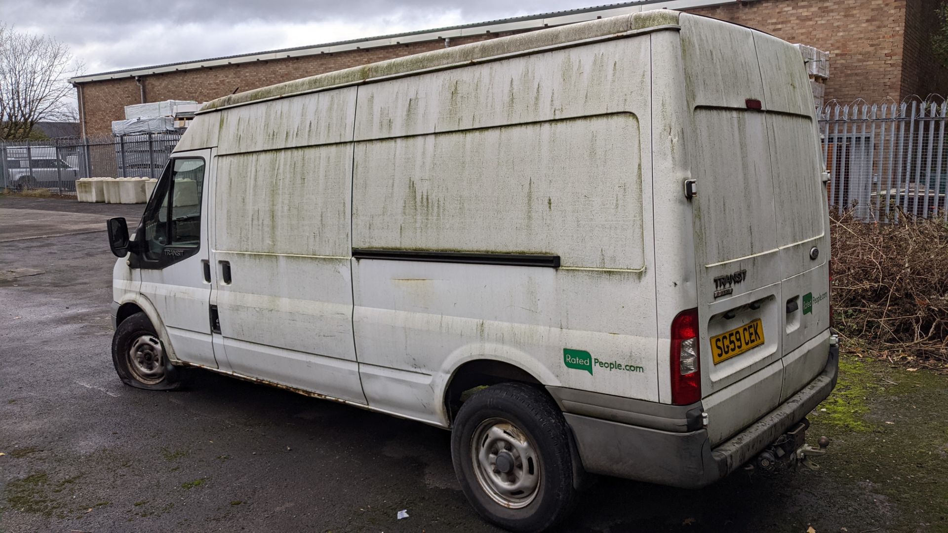 SG59 CEK Ford Transit 100 T350L RWD panel van, 2402cc diesel engine. Colour: White. First registered - Image 8 of 21