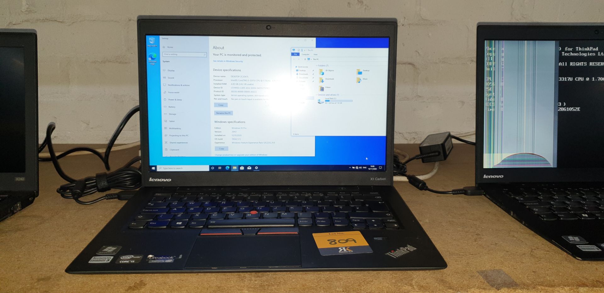 Lenovo notebook Thinkpad X1 Carbon I5-4300, 4Gb, 128Gb SSD, 13.3" Includes charger