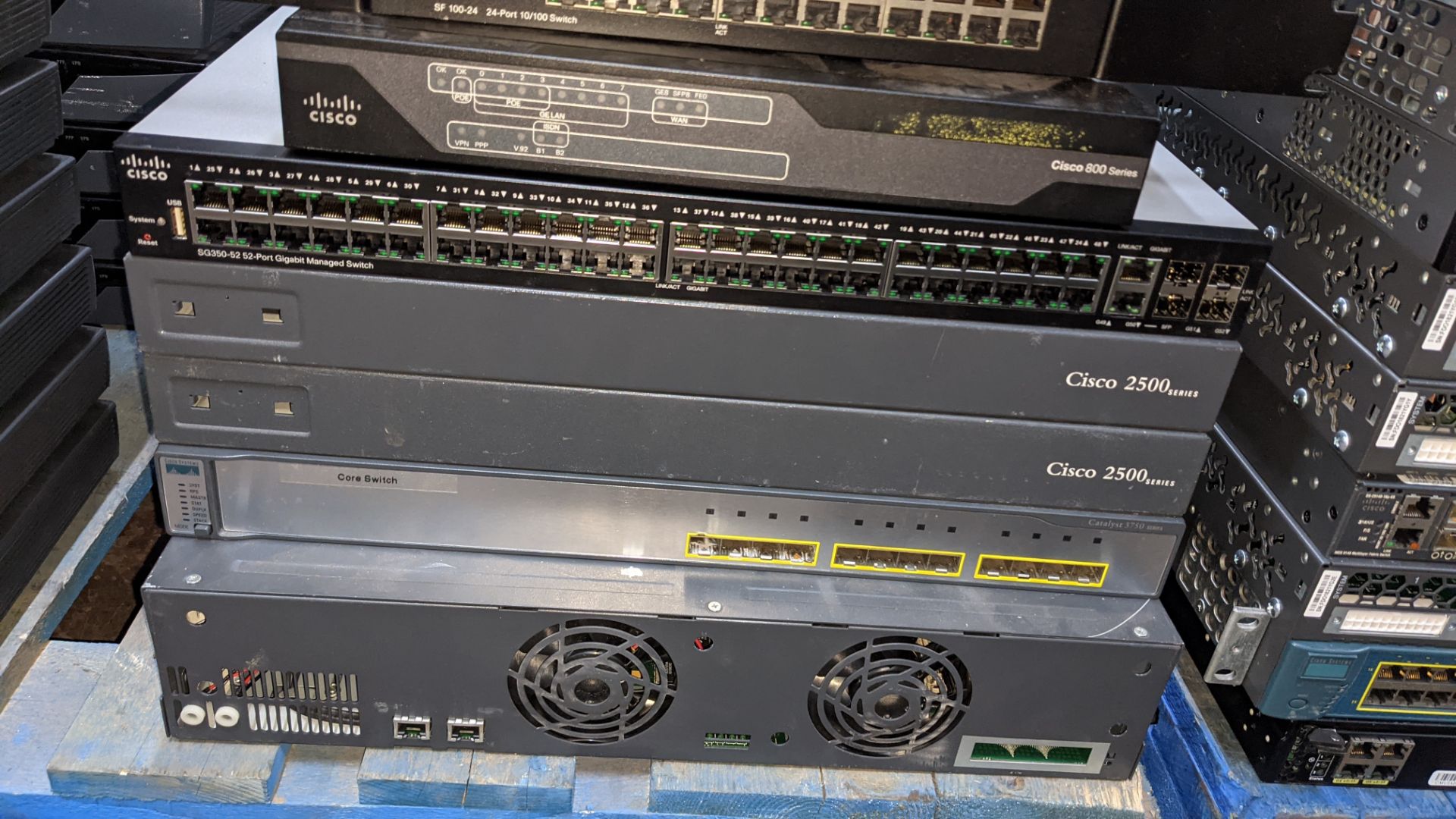 Stack of assorted Cisco & other switches, routers & other networking items - Image 5 of 8
