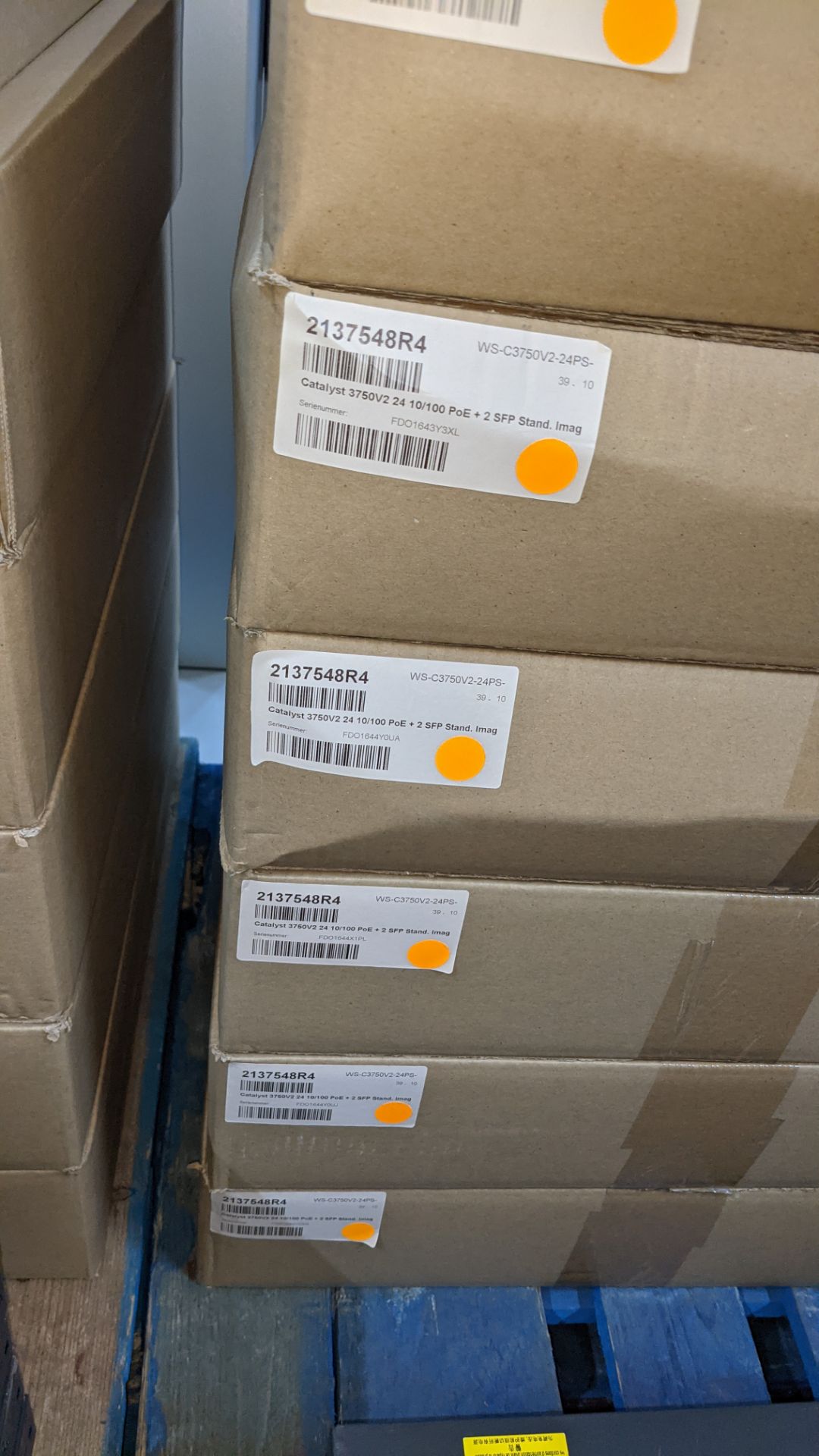 6 off Cisco 3750 V2 managed switches - we assume these are refurbished as each unit is wrapped in pl - Image 4 of 5
