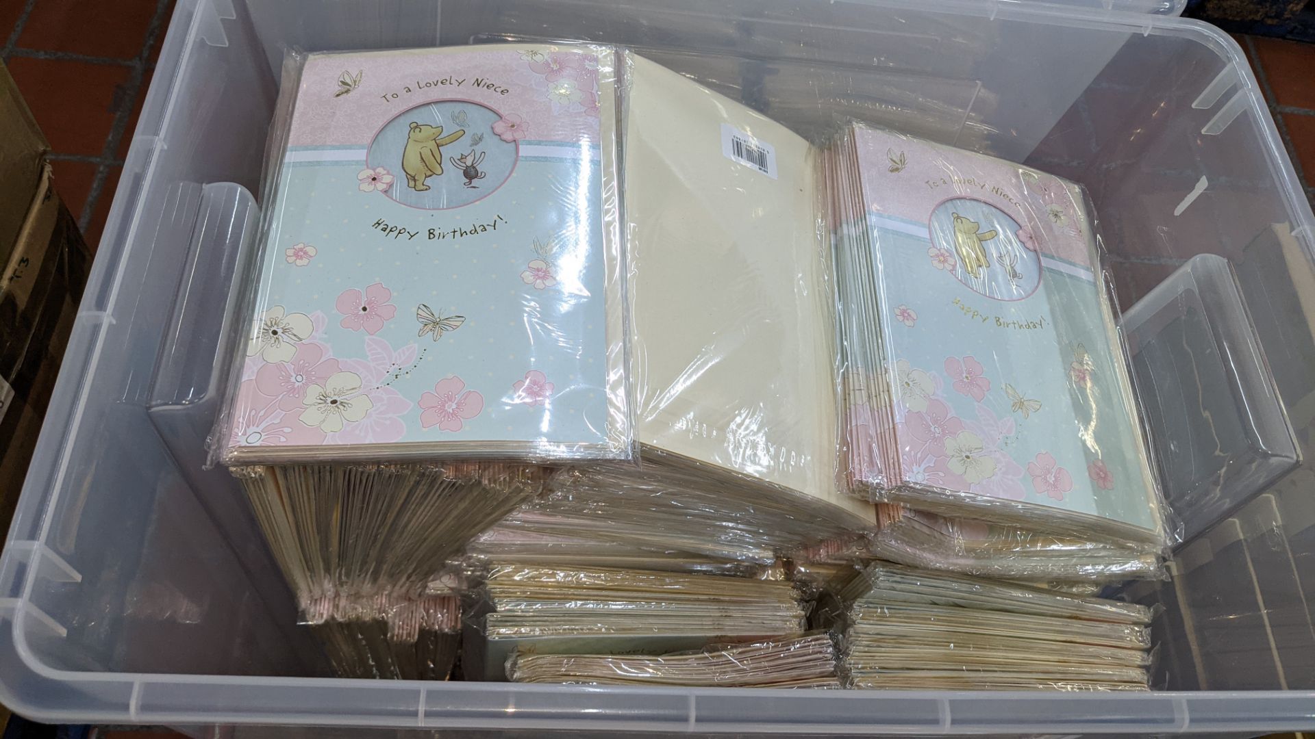 The contents of 3 crates of Winnie-the-Pooh sister & niece birthday cards - Image 4 of 5