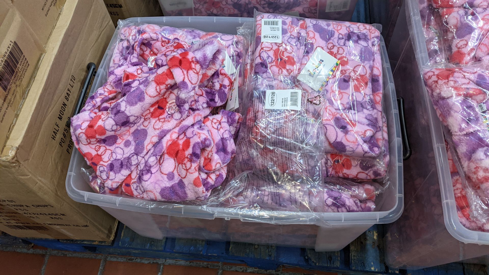 Approx. 65 off Playshoes children's pink patterned dressing gowns in assorted sizes - Image 3 of 7