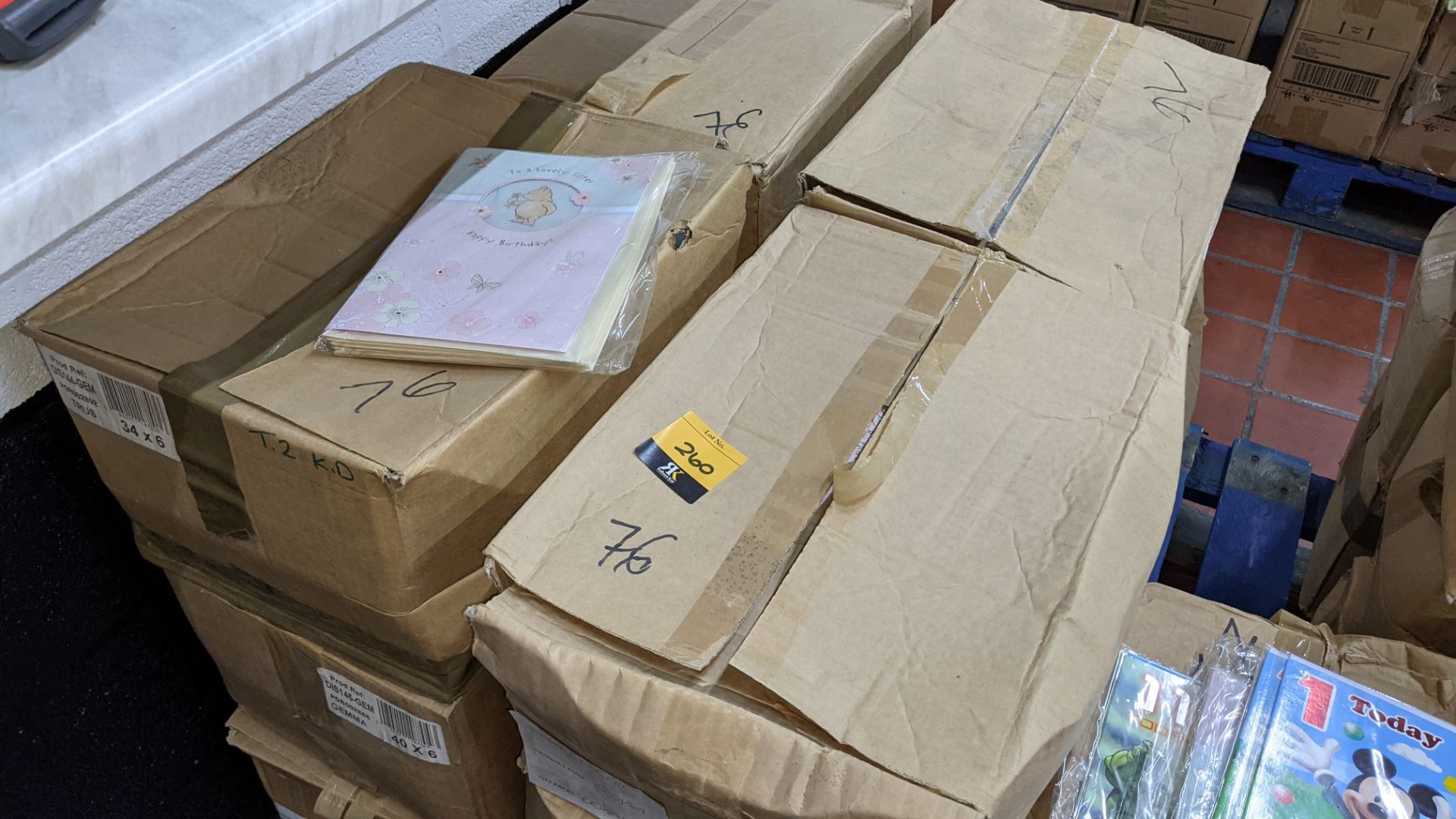 The contents of a pallet of assorted greetings cards comprising 10 boxes of Disney & other branded a - Image 3 of 6