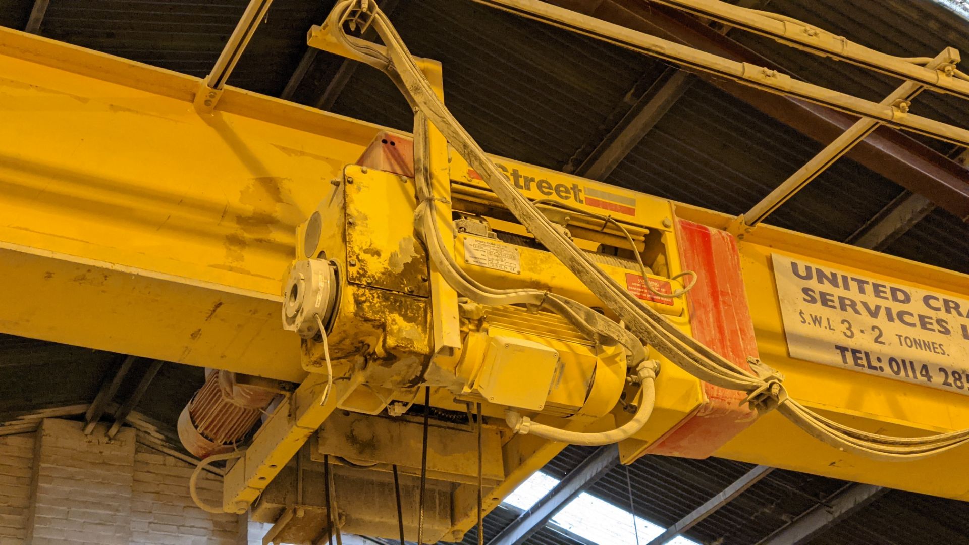 2001 Street overhead travelling crane with 3.2tonne capacity. Serial no. 11006. This lot comprises t - Image 11 of 28