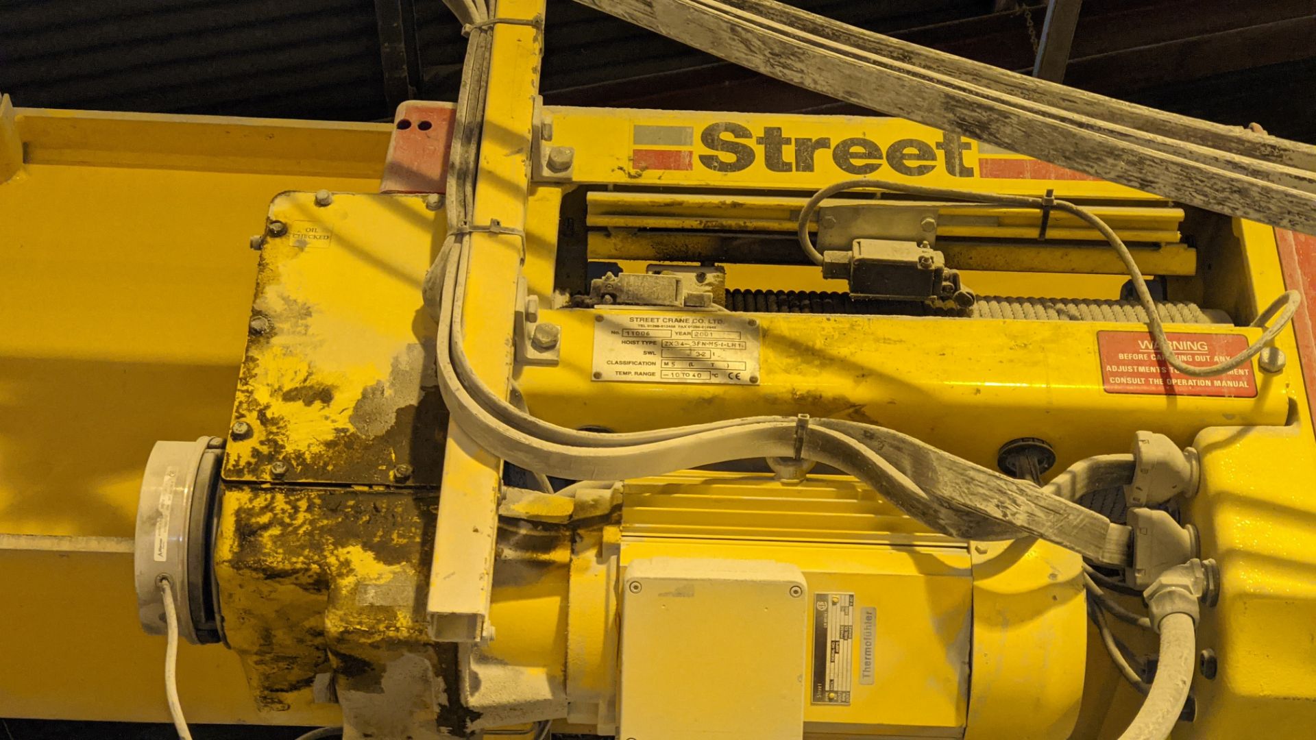 2001 Street overhead travelling crane with 3.2tonne capacity. Serial no. 11006. This lot comprises t - Image 27 of 28