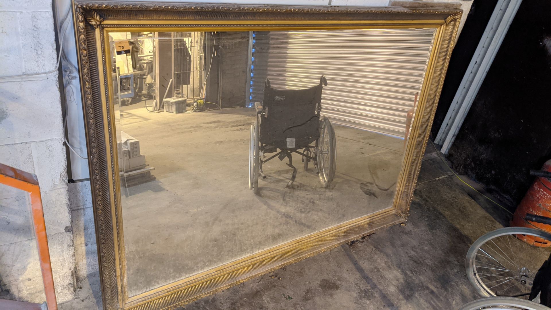 Large gilt framed mirror, overall dimensions circa 2030 x 1425mm - Image 4 of 5