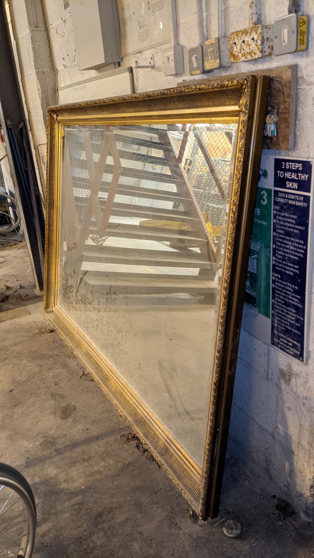 Large gilt framed mirror, overall dimensions circa 2030 x 1425mm - Image 2 of 5