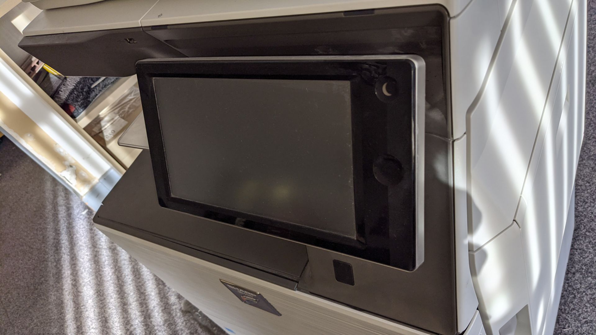 Sharp MX3070 floor standing copier with multi paper bins, touchscreen control, ADF, etc. - Image 9 of 13