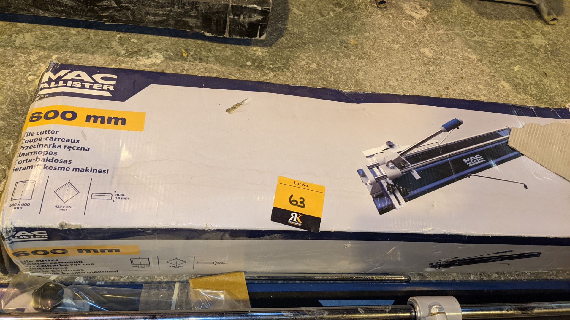 MacAllister 600mm tile cutter - Image 6 of 6