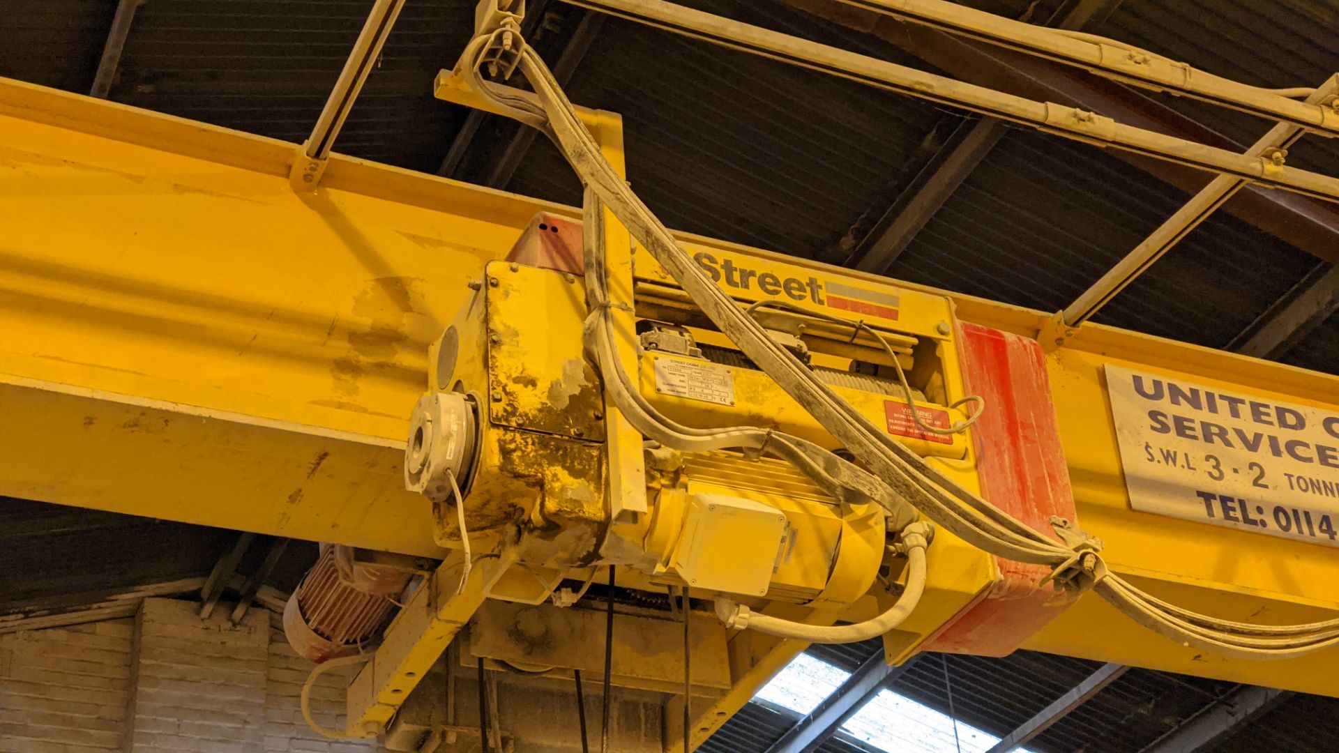 2001 Street overhead travelling crane with 3.2tonne capacity. Serial no. 11006. This lot comprises t - Image 12 of 28
