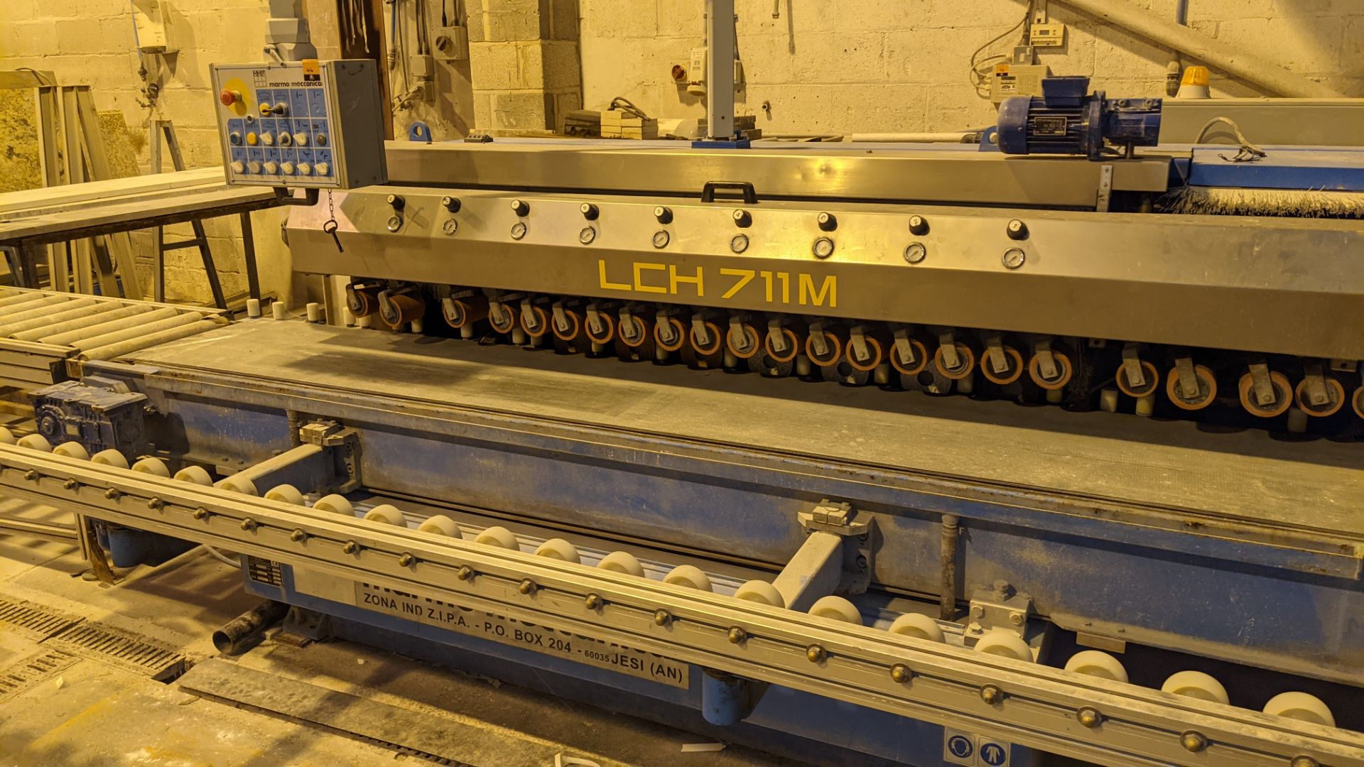 2005 Marmo Meccanica model LCH711M/SE 7-head edge polisher, serial no. 6880. This lot includes the 2 - Image 10 of 25