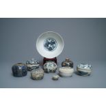 A collection of Chinese blue and white Swatow wares, Ming