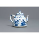 A Chinese blue and white 'Long Eliza' teapot, Yu mark, Kangxi