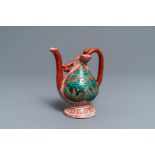 A rare Chinese kinrande peach-shaped ewer, Jiajing