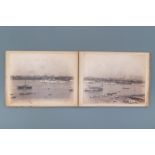 A Chinese album with nine silver gelatin albumen photos of a.o. the Shanghai Bund, dated 1899