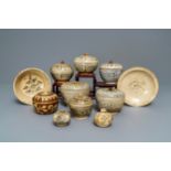 A varied collection of Thai Sawankhalok ceramics, 15th C.