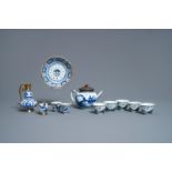 A varied collection of blue and white Chinese and Japanese porcelain, Ming and later