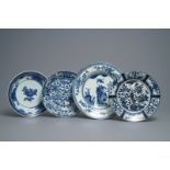 Four Japanese blue and white dishes, Arita, Edo, 17/18th C.