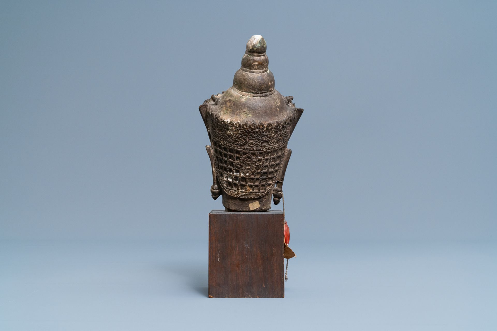 A Thai bronze head of a Bodhisattva, 18/19th C. - Image 4 of 9