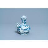 A Chinese blue and white kendi, Wanli