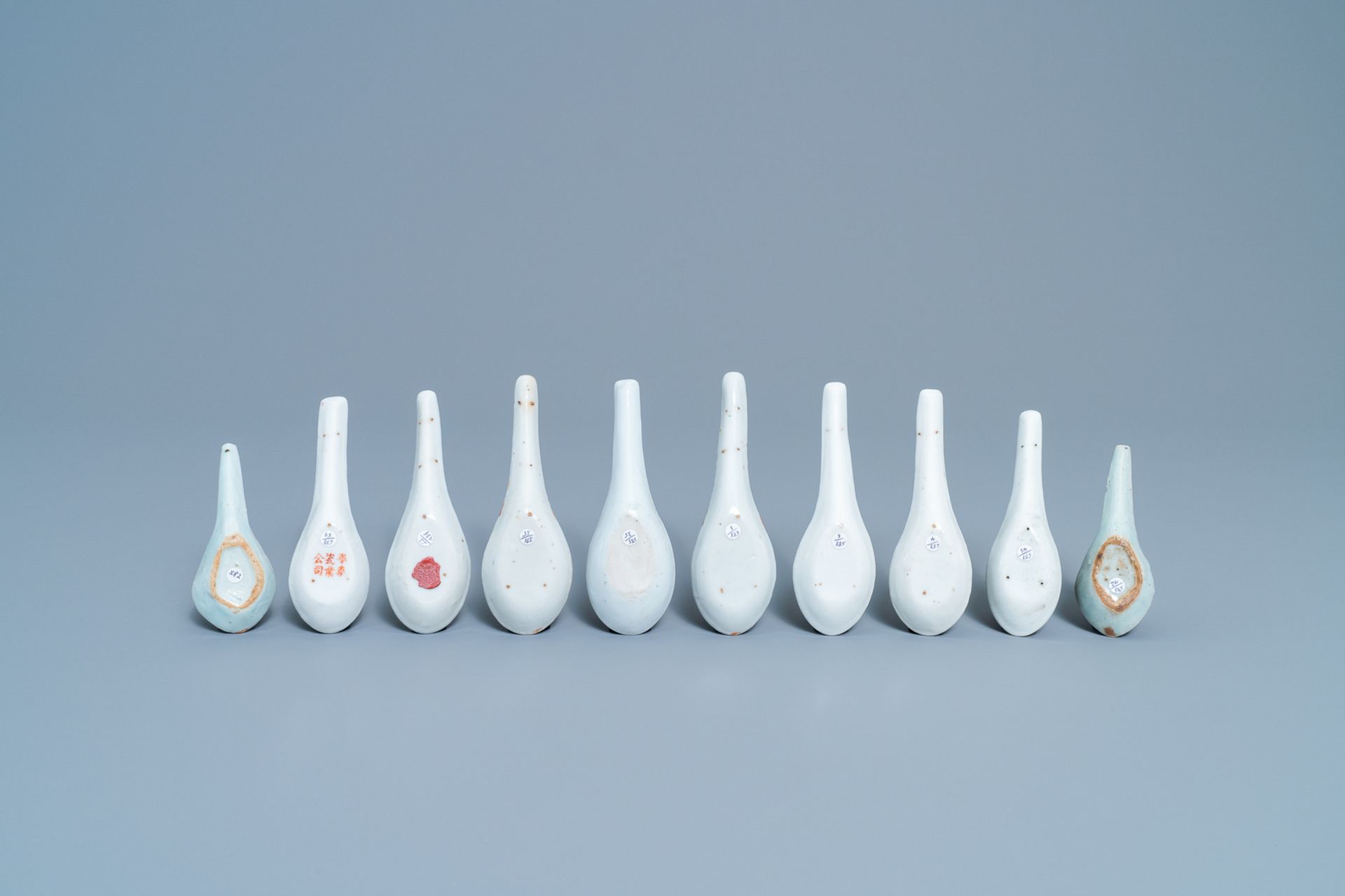 21 various Chinese spoons, 19/20th C. - Image 3 of 11
