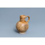 A stoneware jug with three armorial medallions, Raeren, ca. 1600