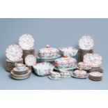 A 158-piece Chinese famille rose service with floral 'Lowestoft' design, Qianlong