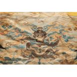 A Chinese kesi woven silk 'dragon' panel, Wanli
