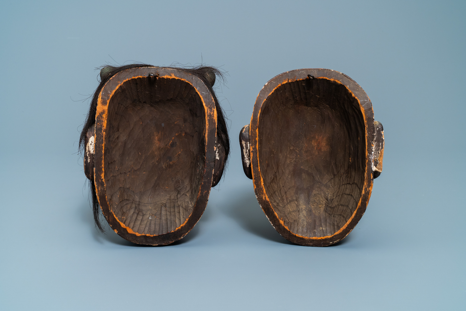 Two Japanese Noh masks, Edo, 18/19th C. - Image 2 of 6
