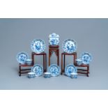 A group of Chinese blue and white wares, Kangxi