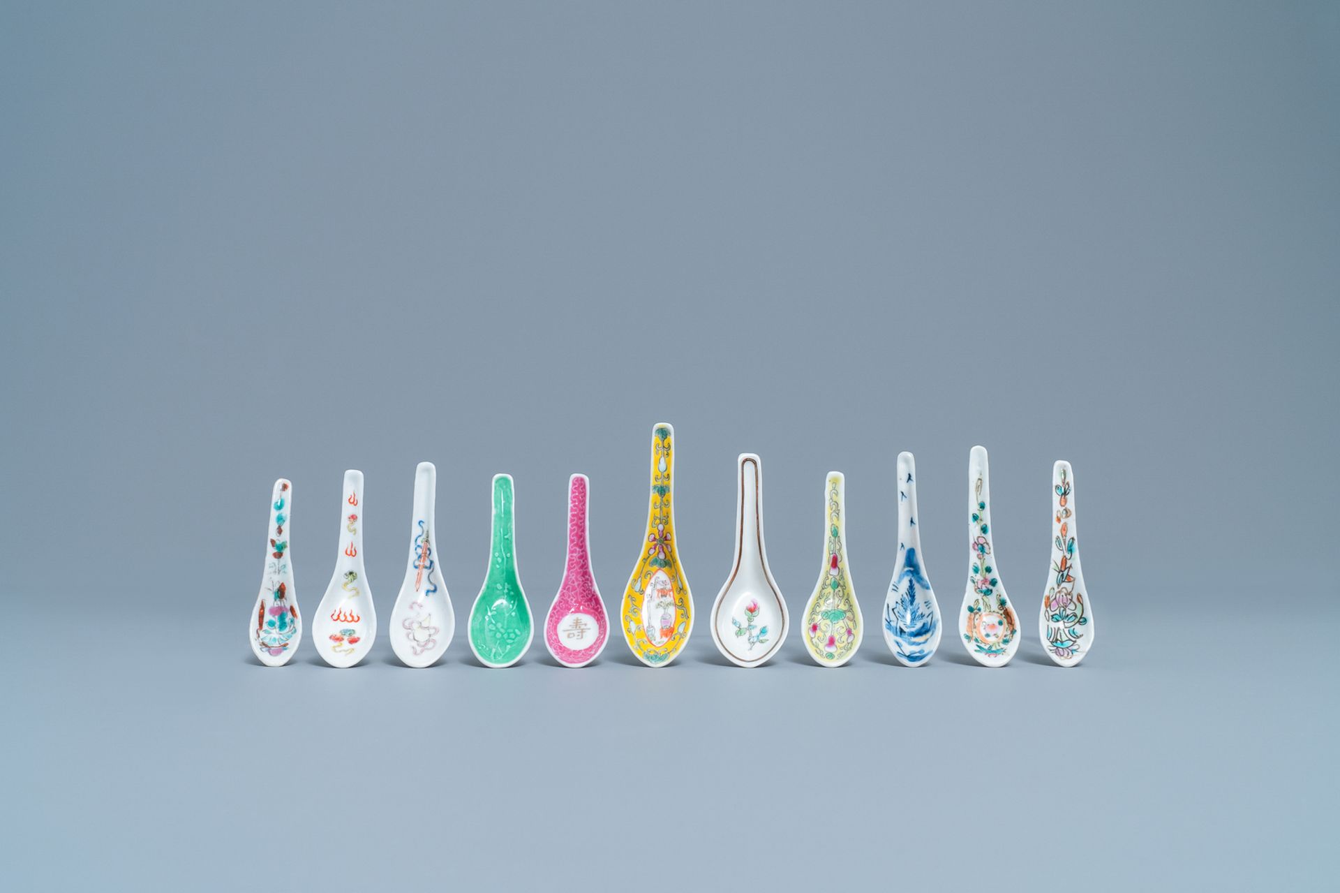 21 various Chinese spoons, 19/20th C. - Image 6 of 11