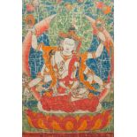 A 'Vasudhara' thangka, Tibet or Nepal, 19th C.