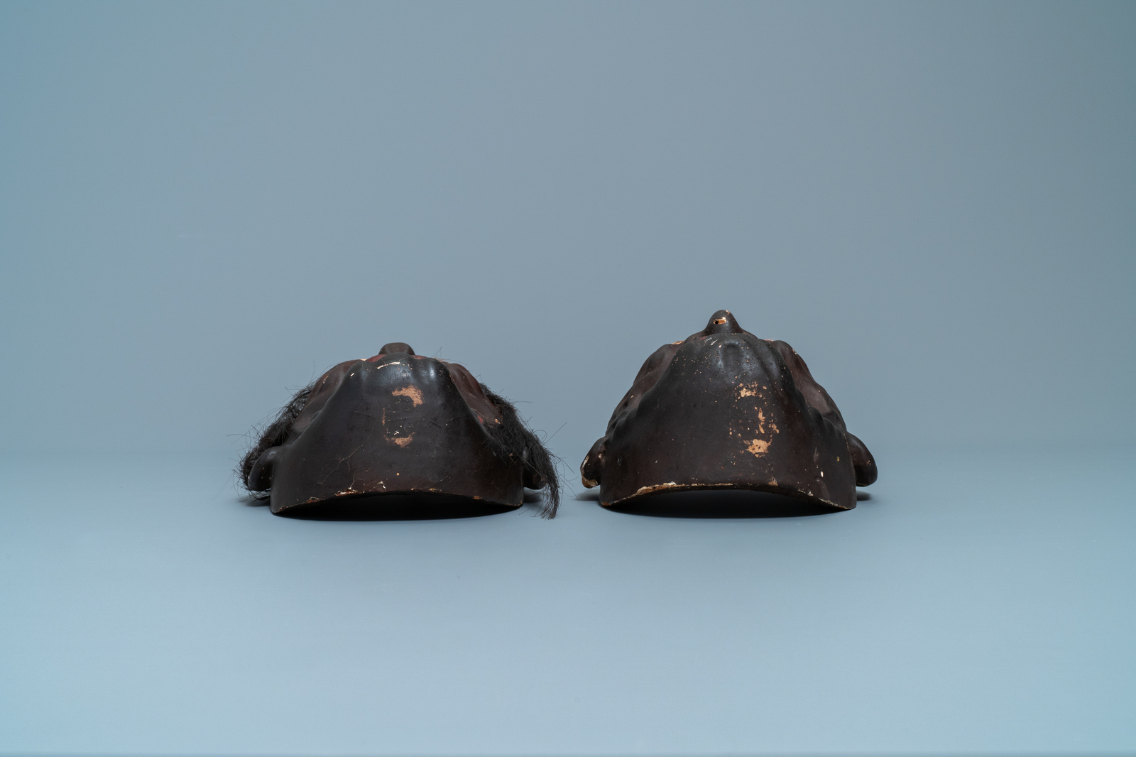 Two Japanese Noh masks, Edo, 18/19th C. - Image 6 of 6