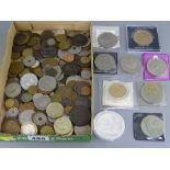 BRITISH & FOREIGN COINAGE & COLLECTABLE CROWNS, a quantity including £2.00 and £5.00 coins